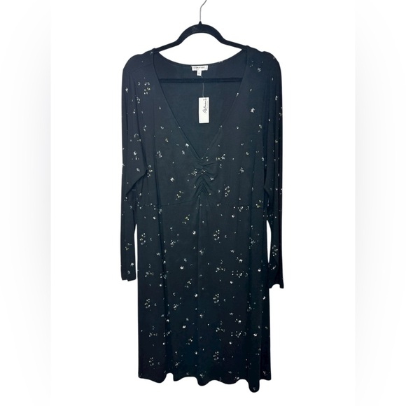 Reitman's Long Sleeve Floral Dress Black - Picture 4 of 10